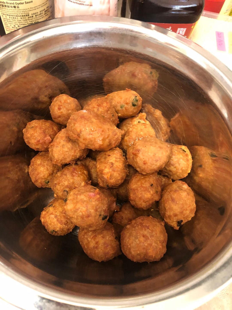 taoqigui做的不脏手 快手山药肉圆子 炸肉丸 肉坨子 超好吃