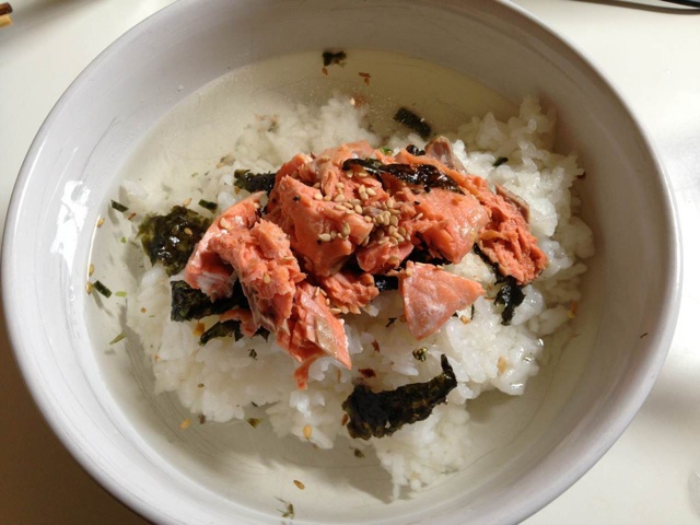 三文鱼茶泡饭