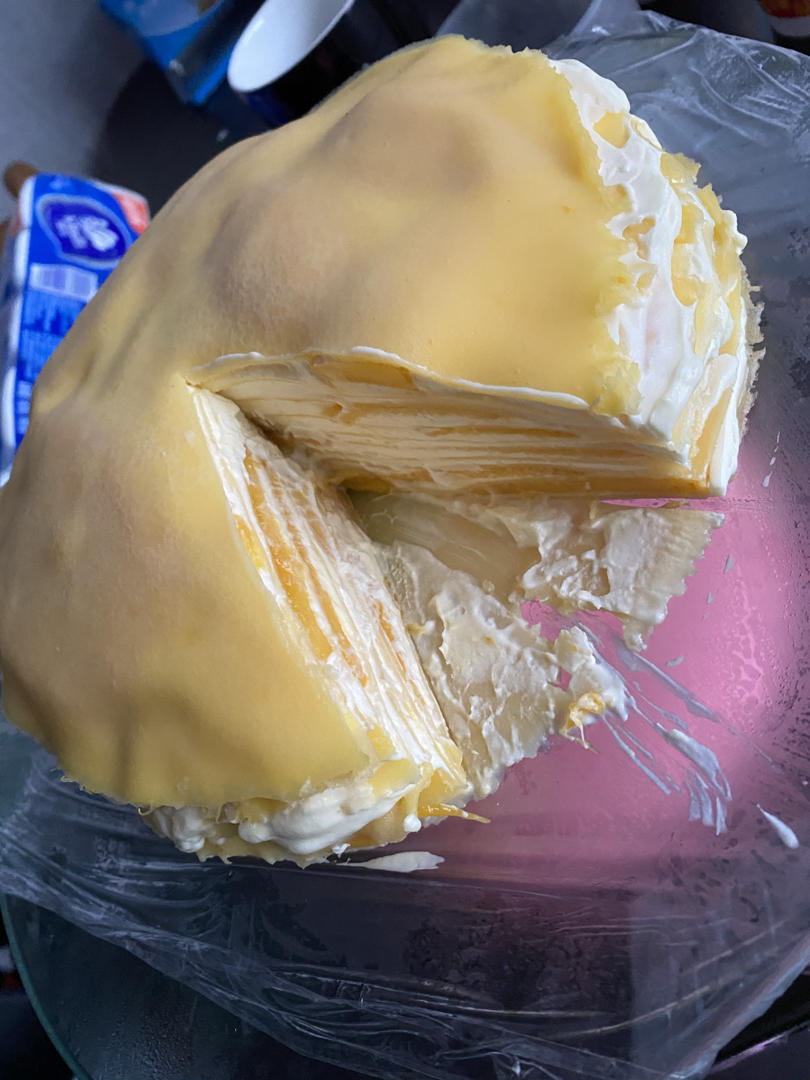 芒果千层蛋糕，100%成功告别煎皮无能