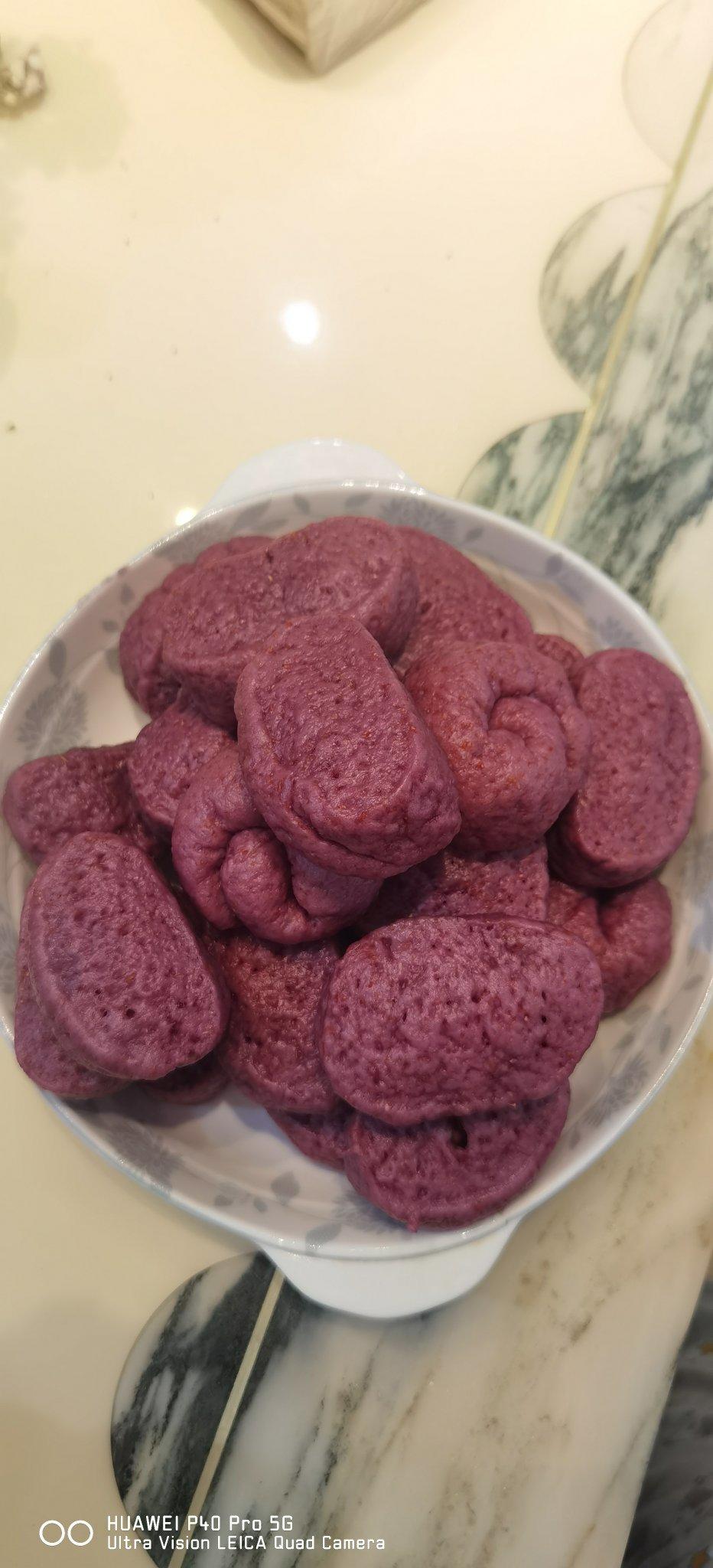 奶香紫薯馒头（一次发酵）