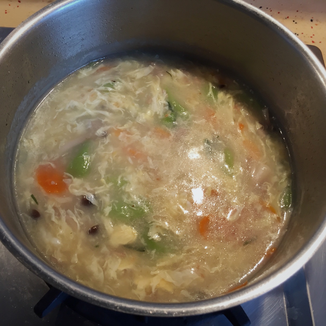 铭妈老陈做的丝瓜咸汤