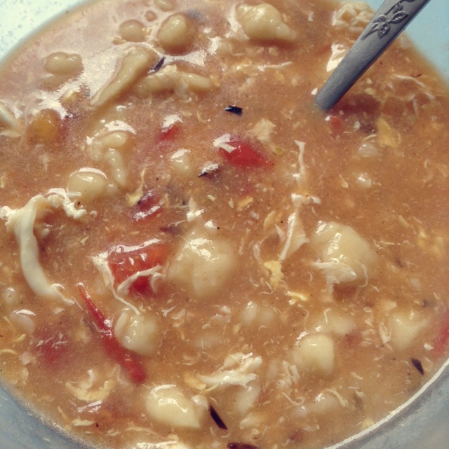 西红柿鸡蛋疙瘩汤