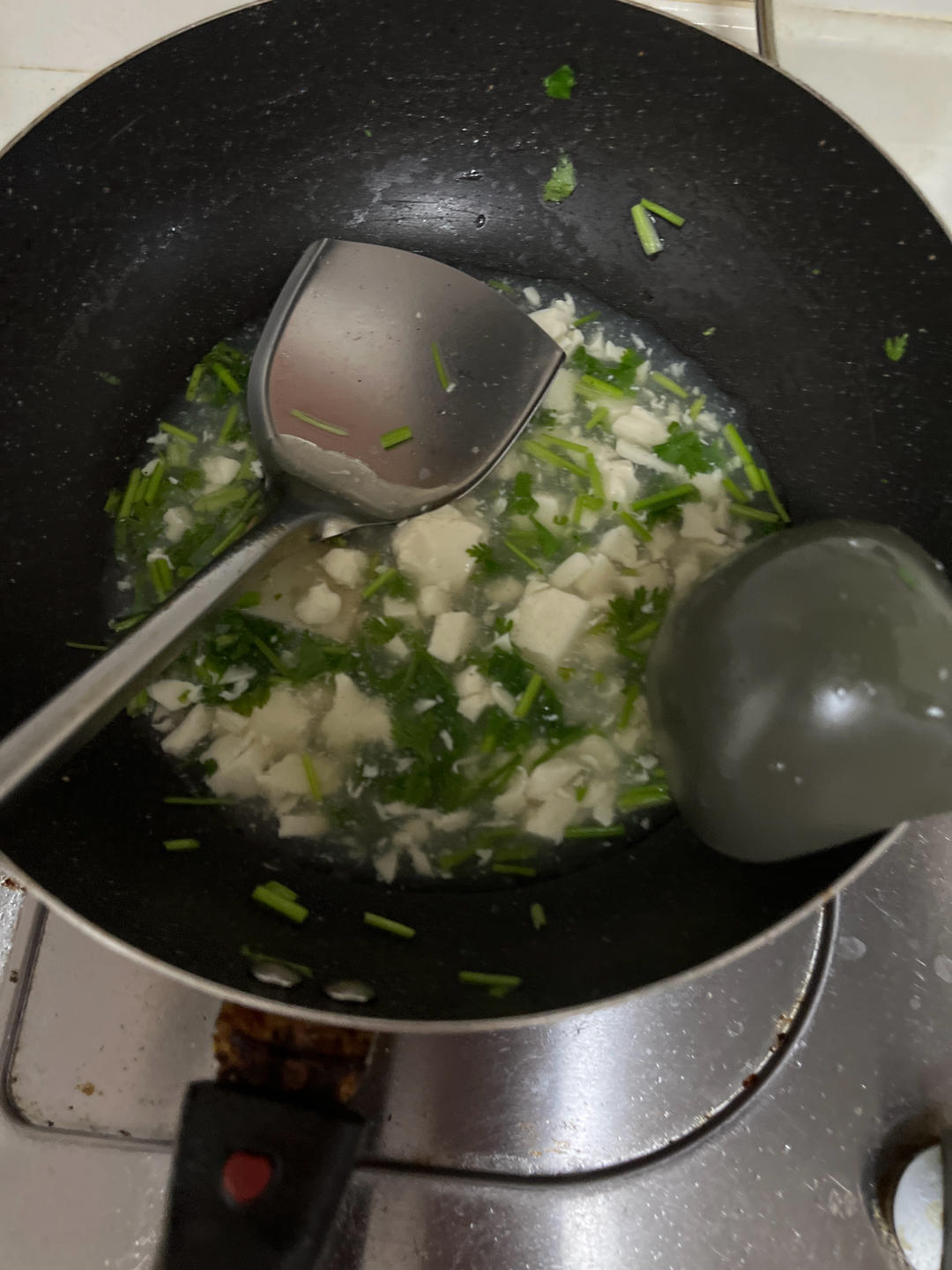 香菜豆腐羹