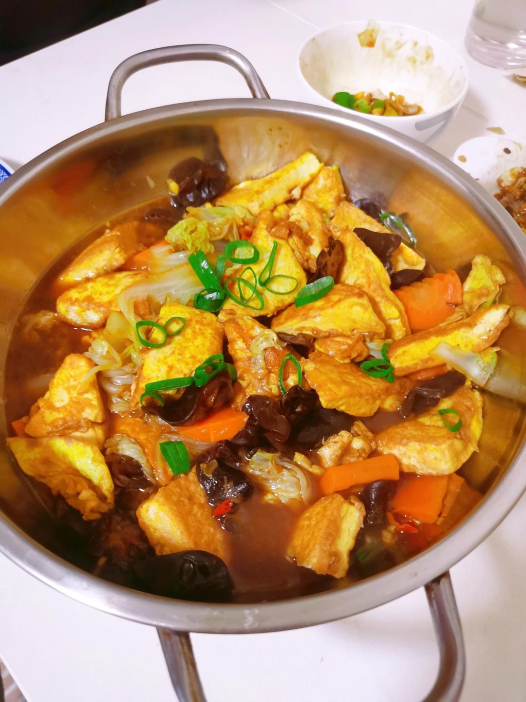 白菜豆腐煲