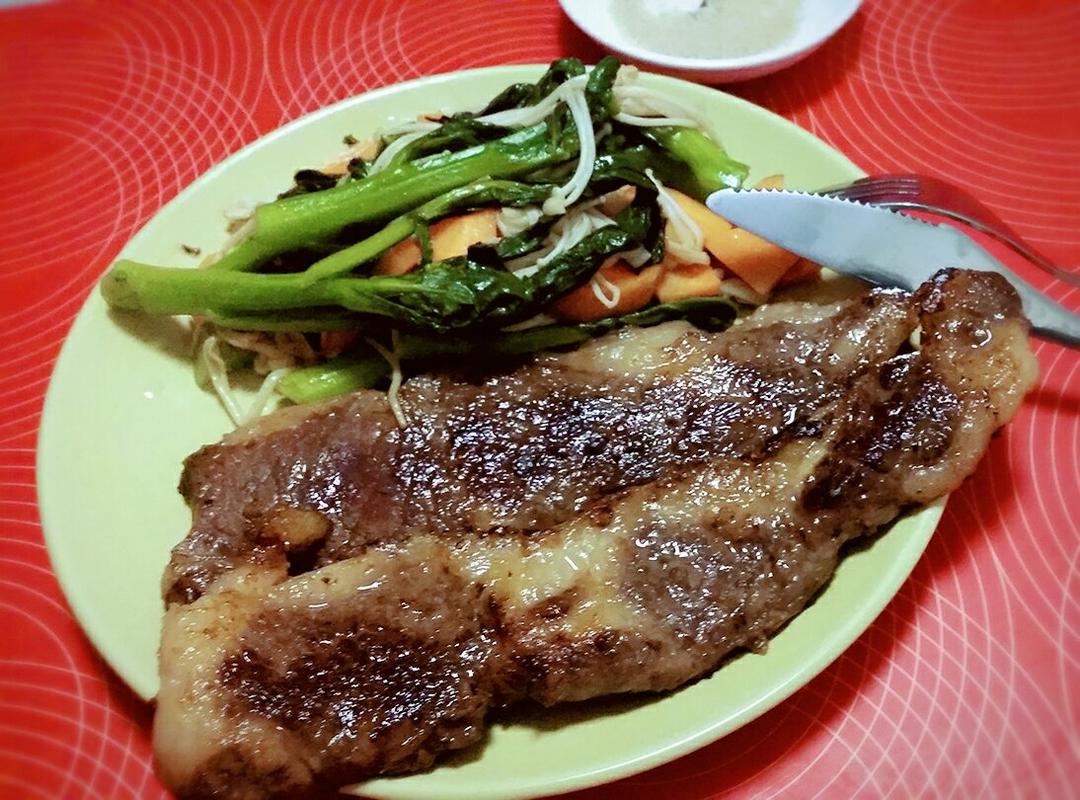 沙朗牛排😊超快简单的做法