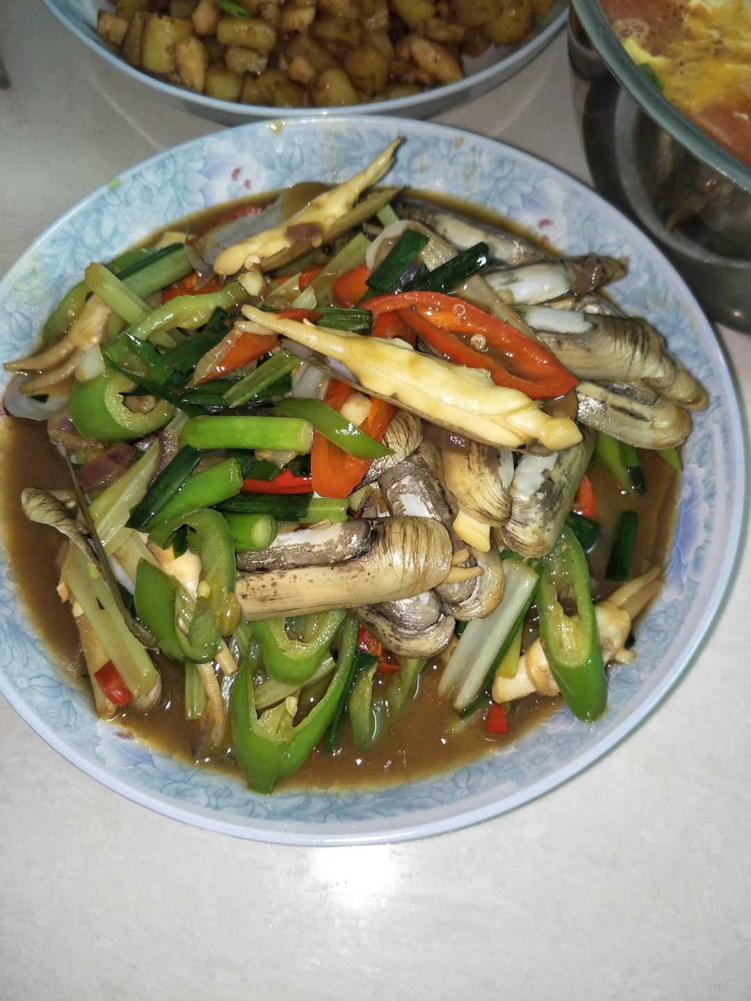 爆炒蒜蓉花甲