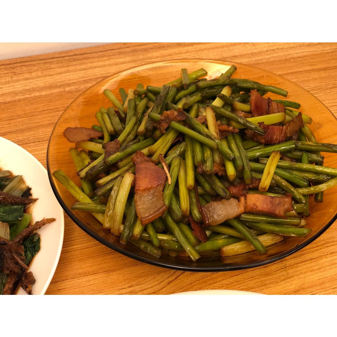 蒜苔炒腊肉