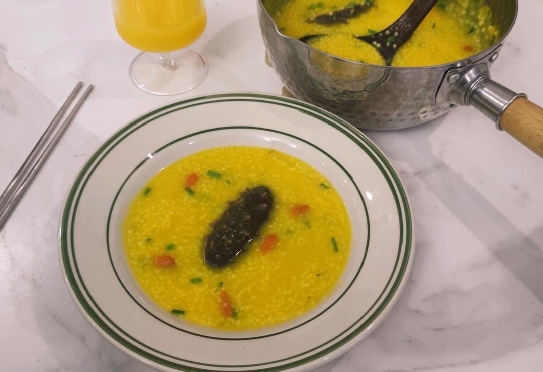 营养师推荐：海参小米粥