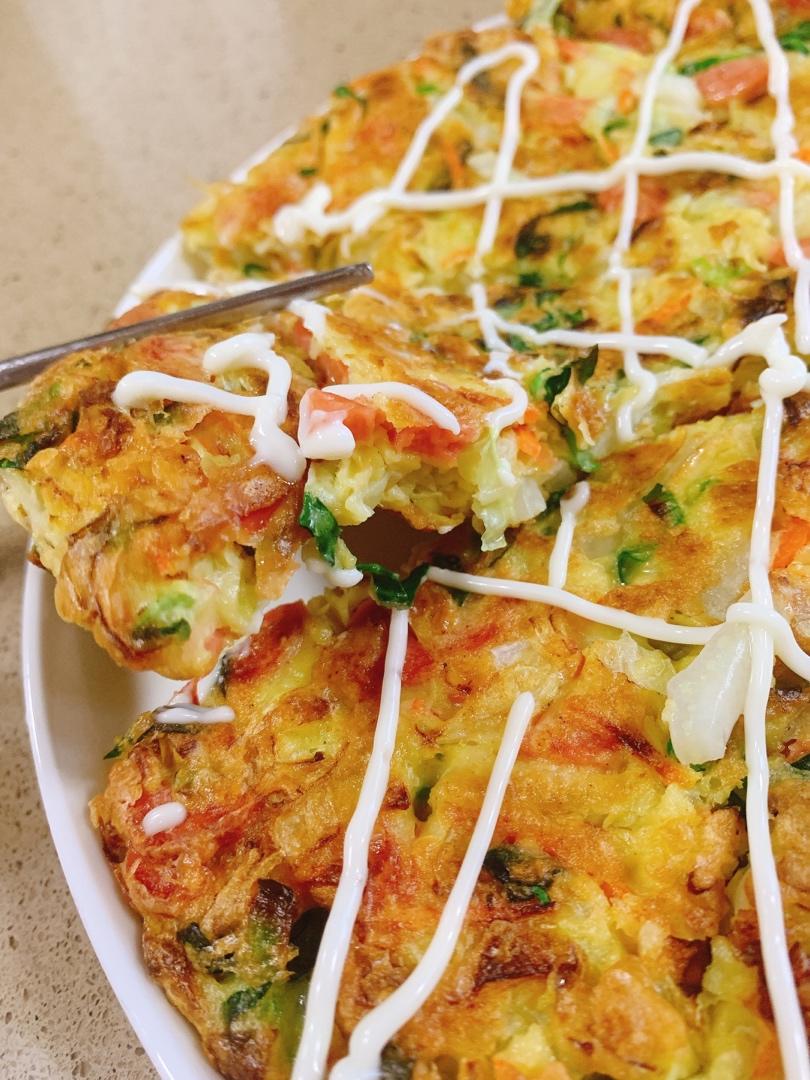 白菜鸡蛋早餐饼