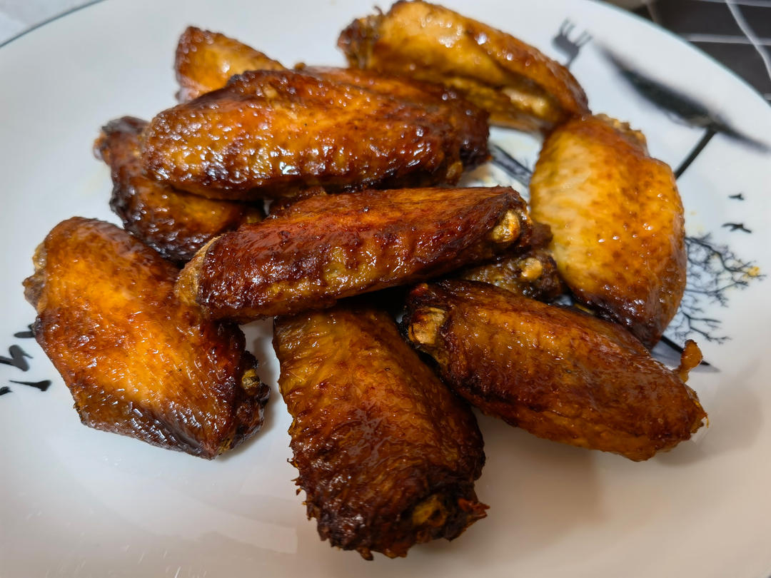 香烤鸡翅（空气炸锅版）不用过多放腌制料