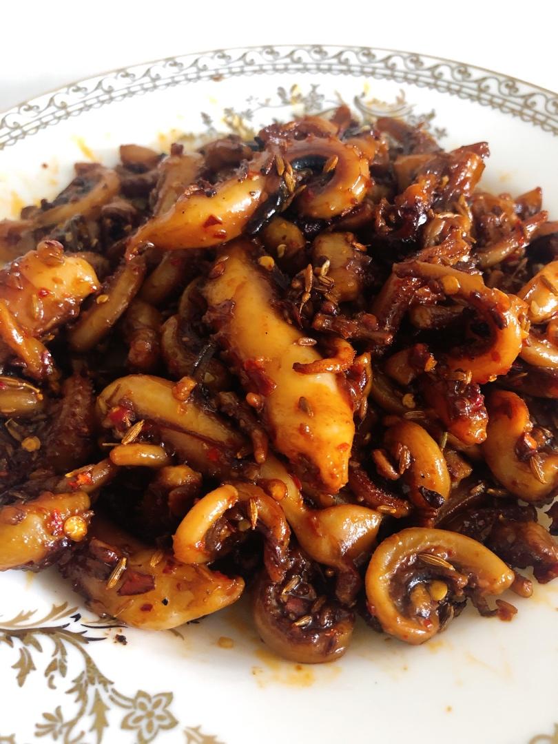 香辣鱿鱼须 赛过铁板的味道