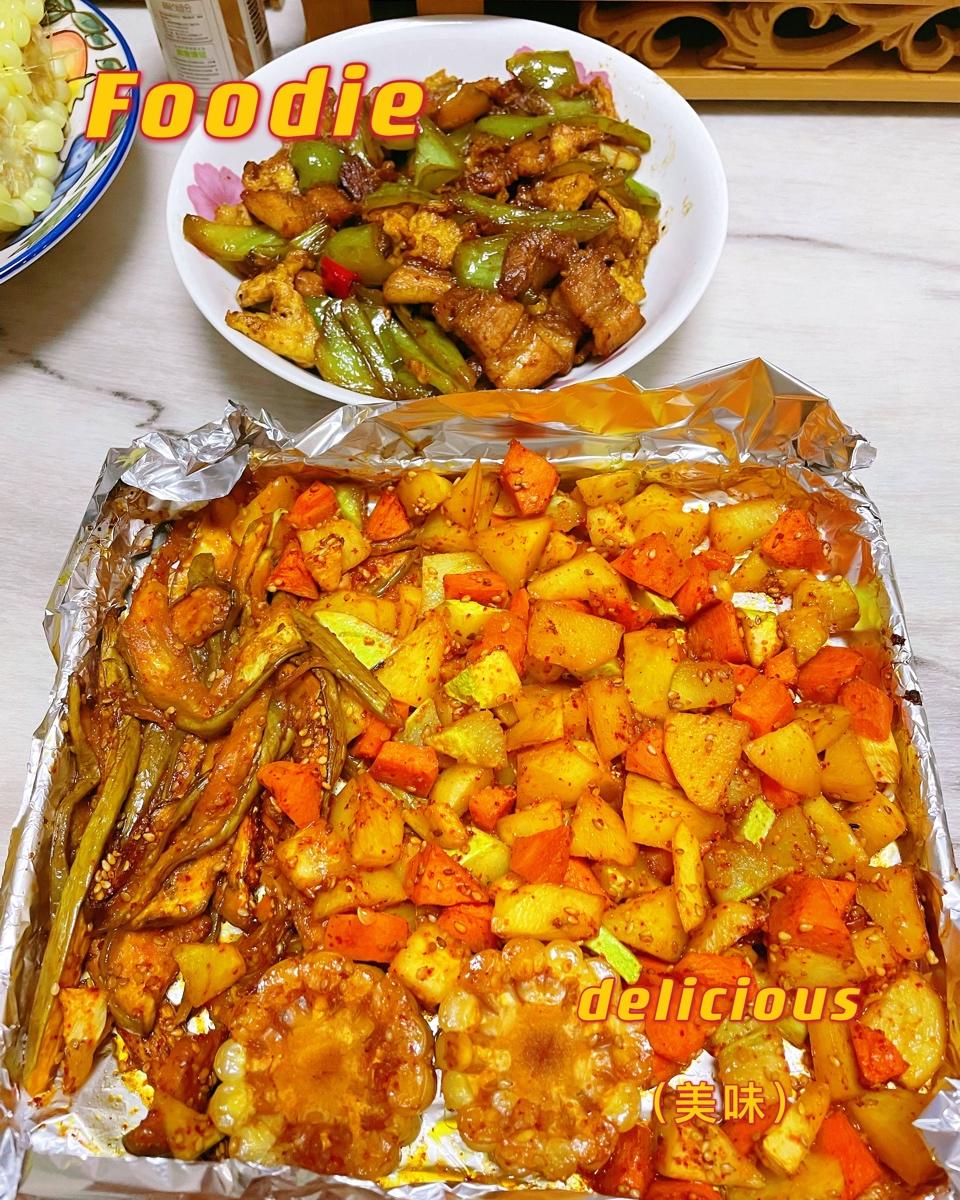低脂什锦烤蔬菜