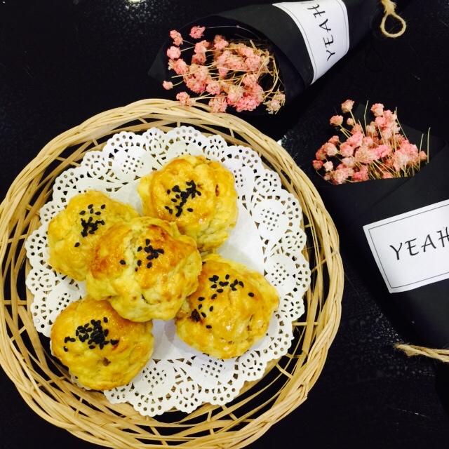 沙拉肉松蛋黄酥（猪油版）