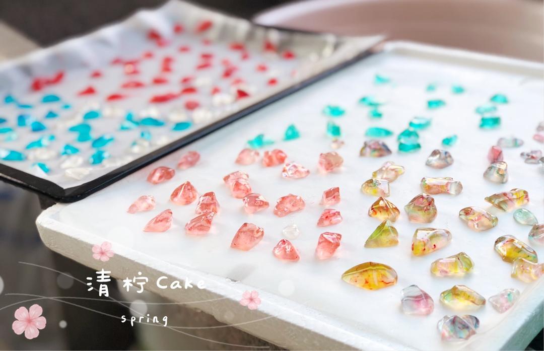 超简单晶莹剔透宝石琥珀糖