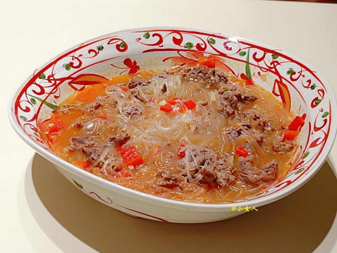 沙茶牛肉粉丝煲