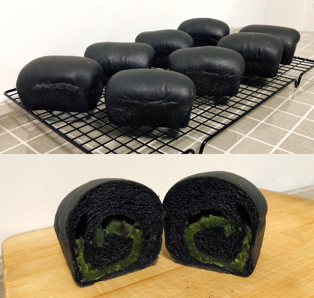 紫米咸蛋黄潜水艇炸弹包