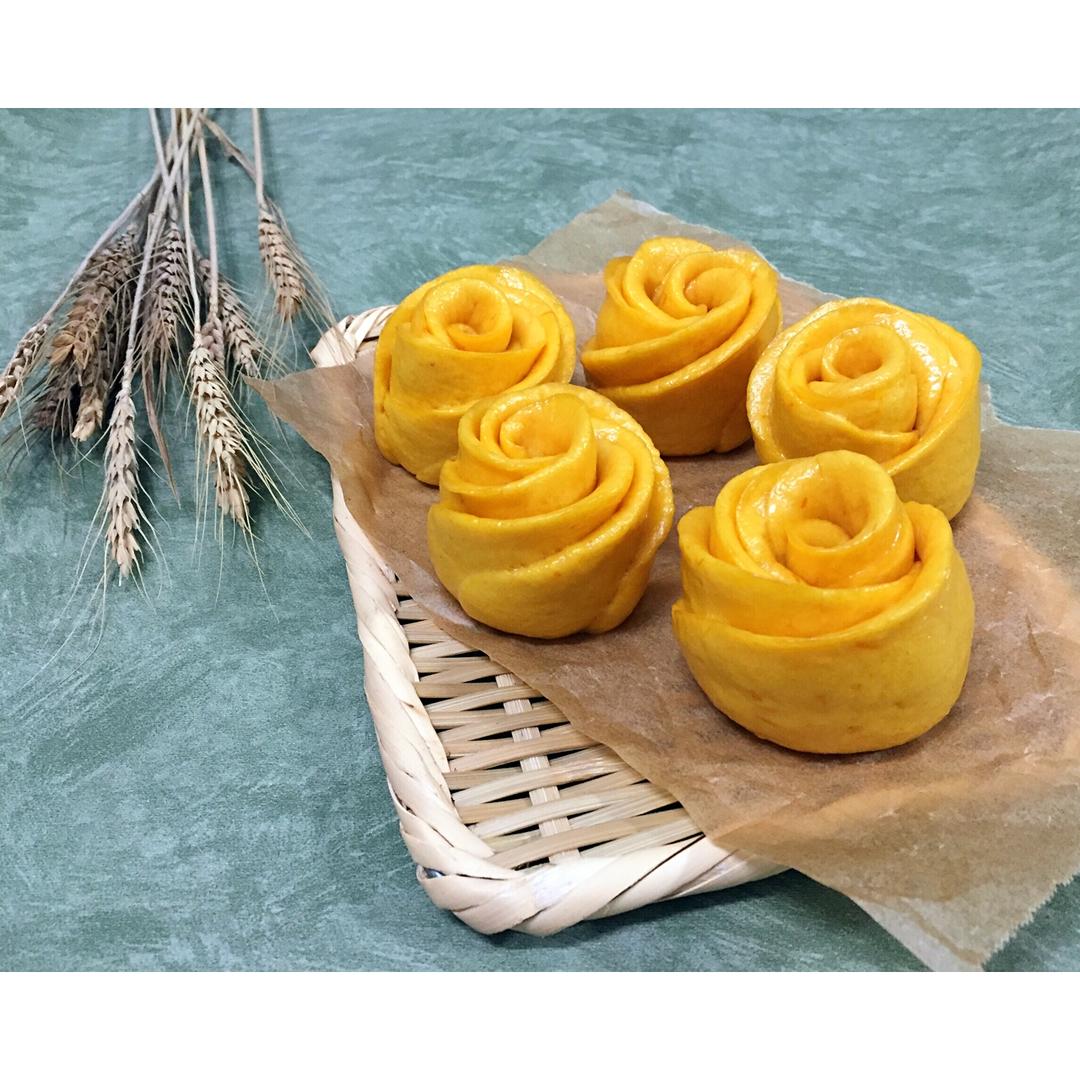 南瓜玫瑰花馒头