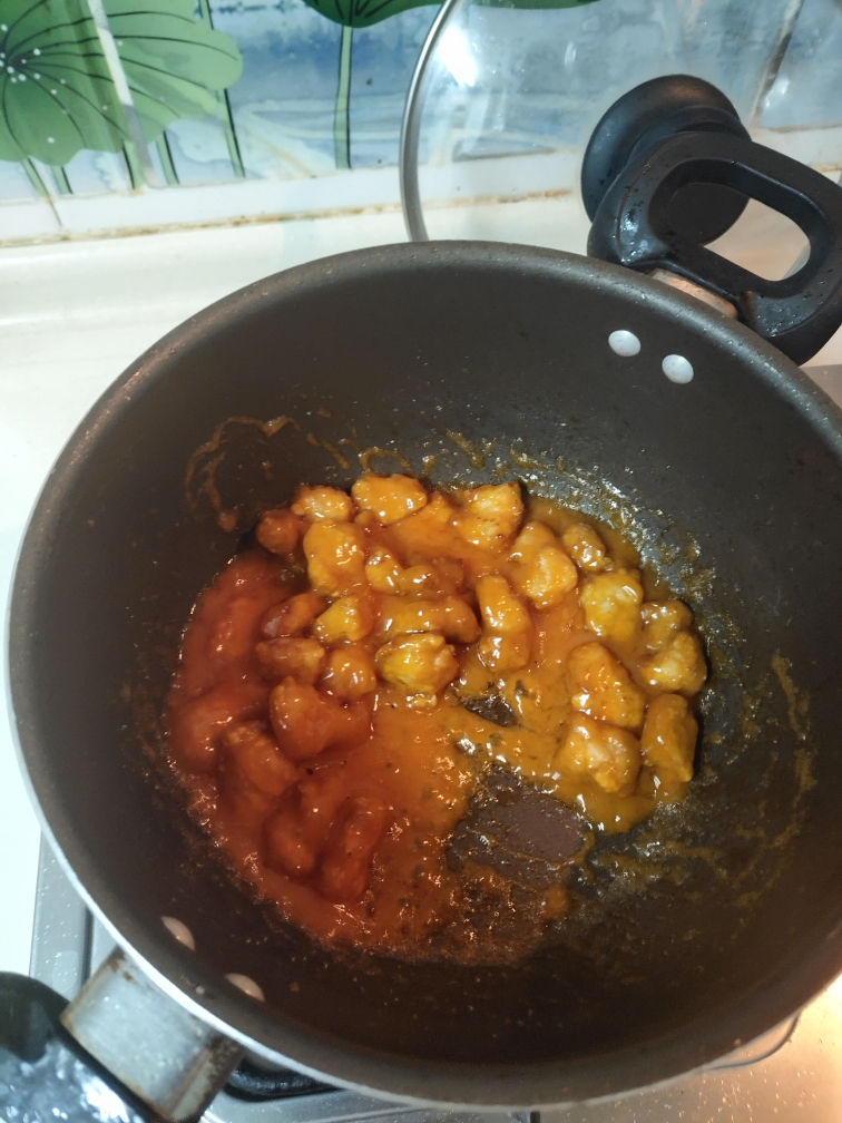 杏鲍菇咕咾肉的做法 步骤8