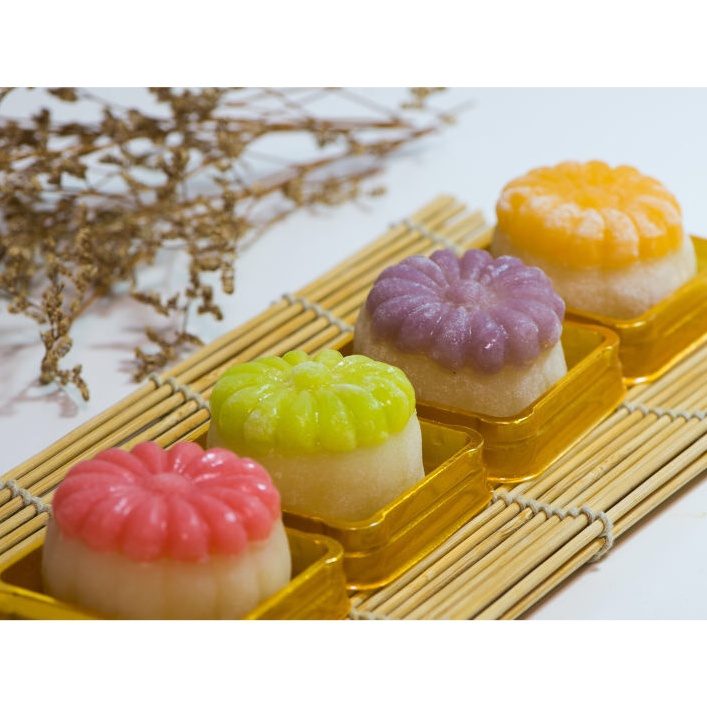 色彩斑斓的冰皮月饼