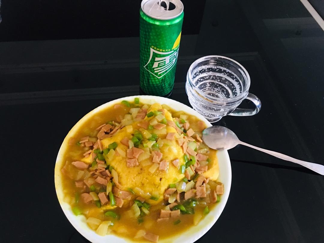 一人食•咖喱蛋包炒饭