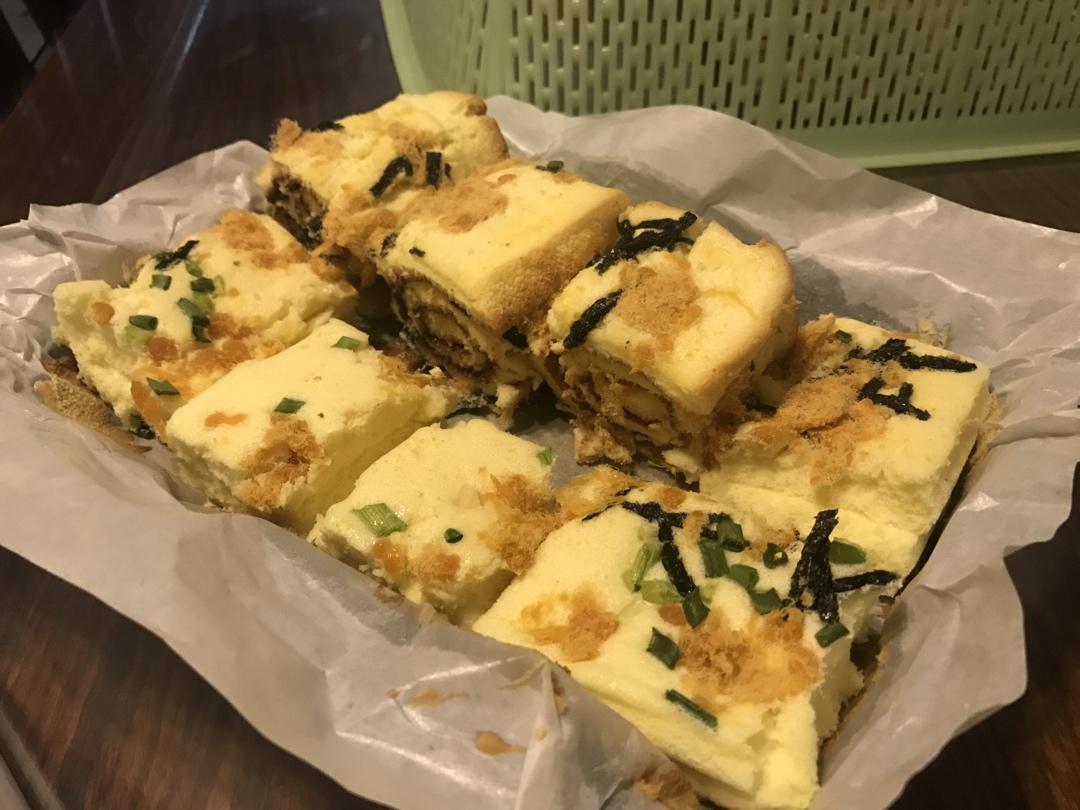 香葱肉松卷 蛋糕卷-无敌美味