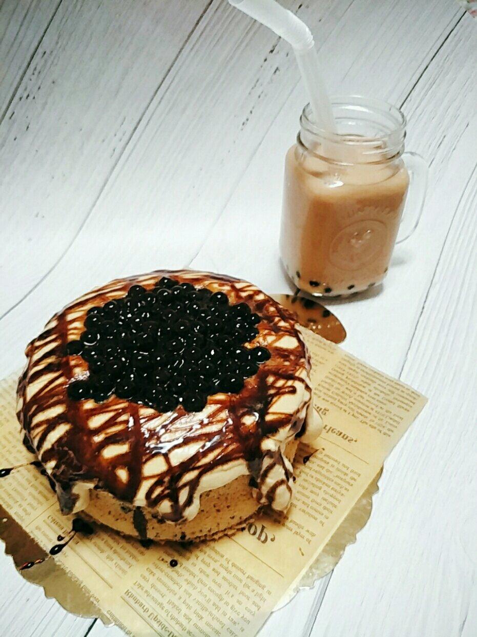 黑糖珍珠爆浆蛋糕