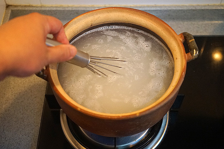 梭子蟹砂锅粥的做法 步骤7