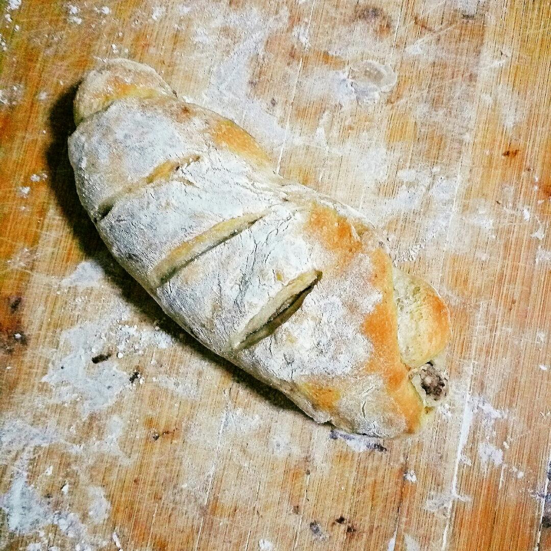 蔓越梅巧克力奶酪软欧包（老面法）