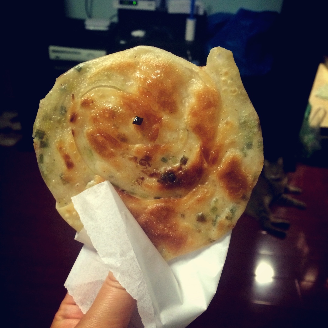 饺子皮葱油饼