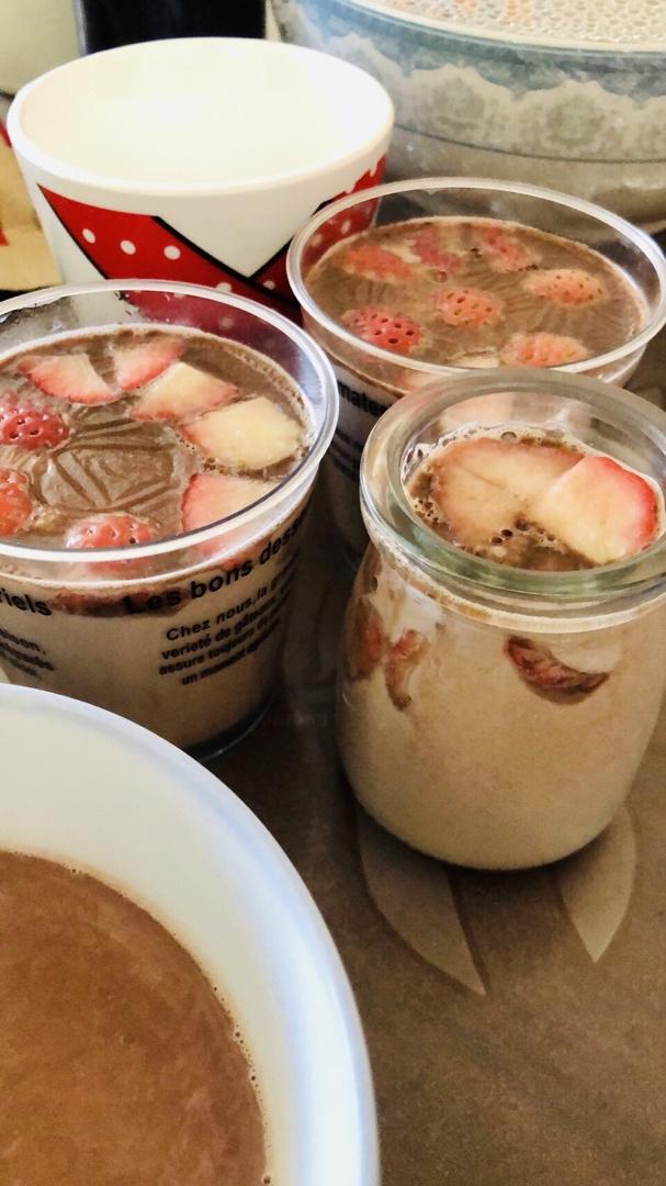 草莓牛奶巧克力布丁