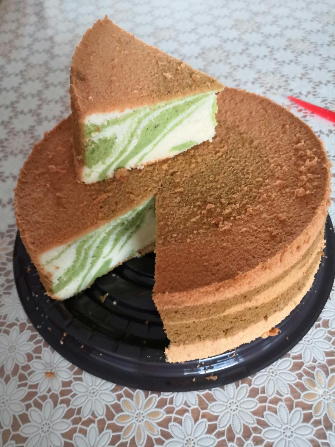 绿斑马戚风蛋糕