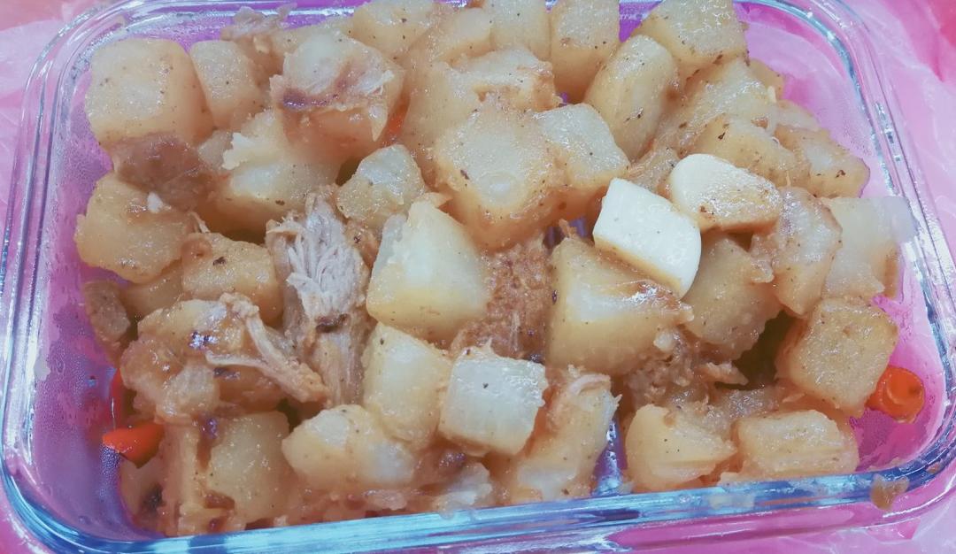 简单三步肉烩菜（土豆、豆角、粉丝）