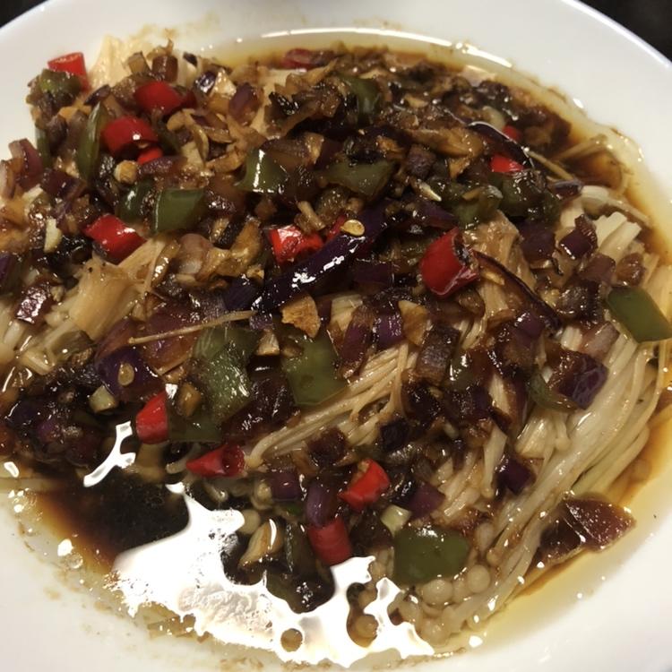 低脂低卡的凉拌金针菇