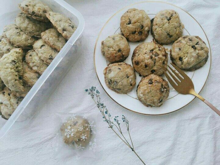 抹茶奶酪巧克力曲奇 Matcha Cream Cheese Choc Cookies