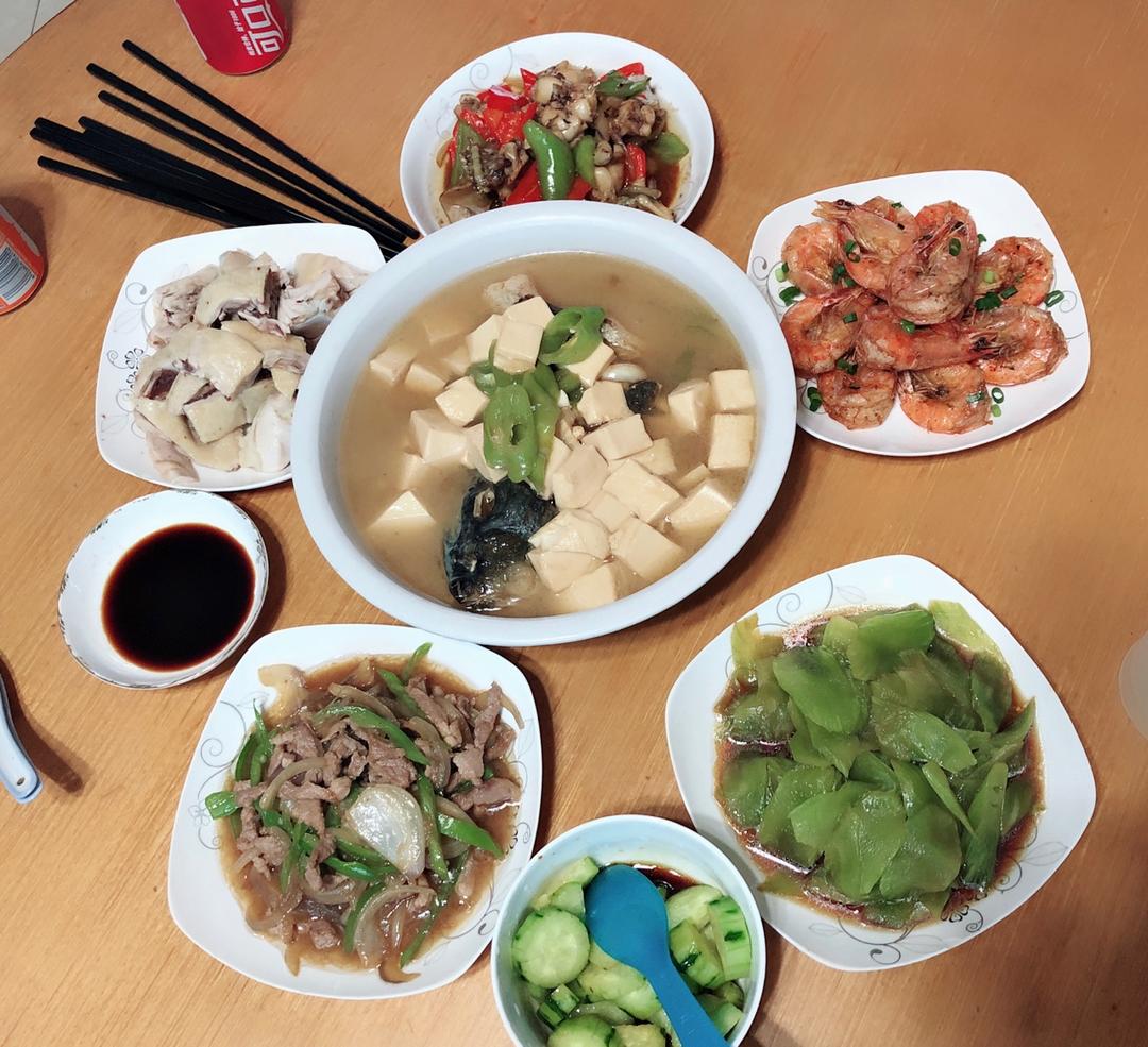 菜麻麻的小菜做的晚餐2018年10月6日