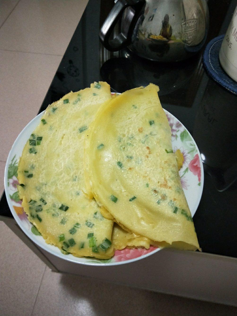 小丫洛做的葱花鸡蛋饼