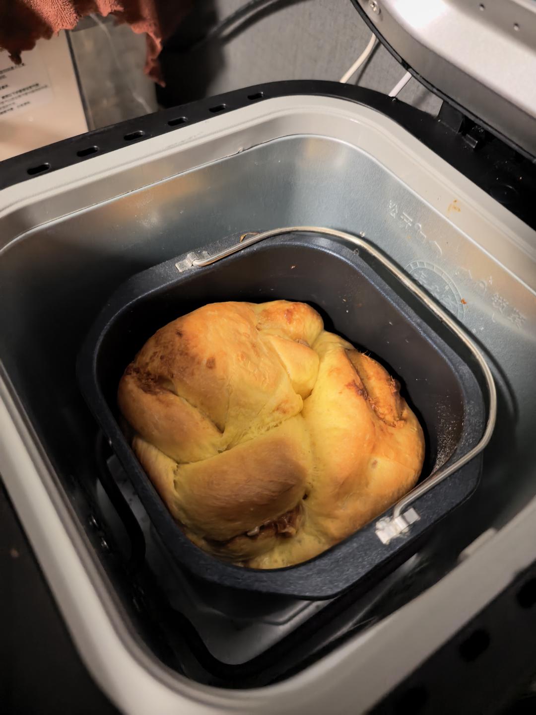 面包机做香葱肉松吐司