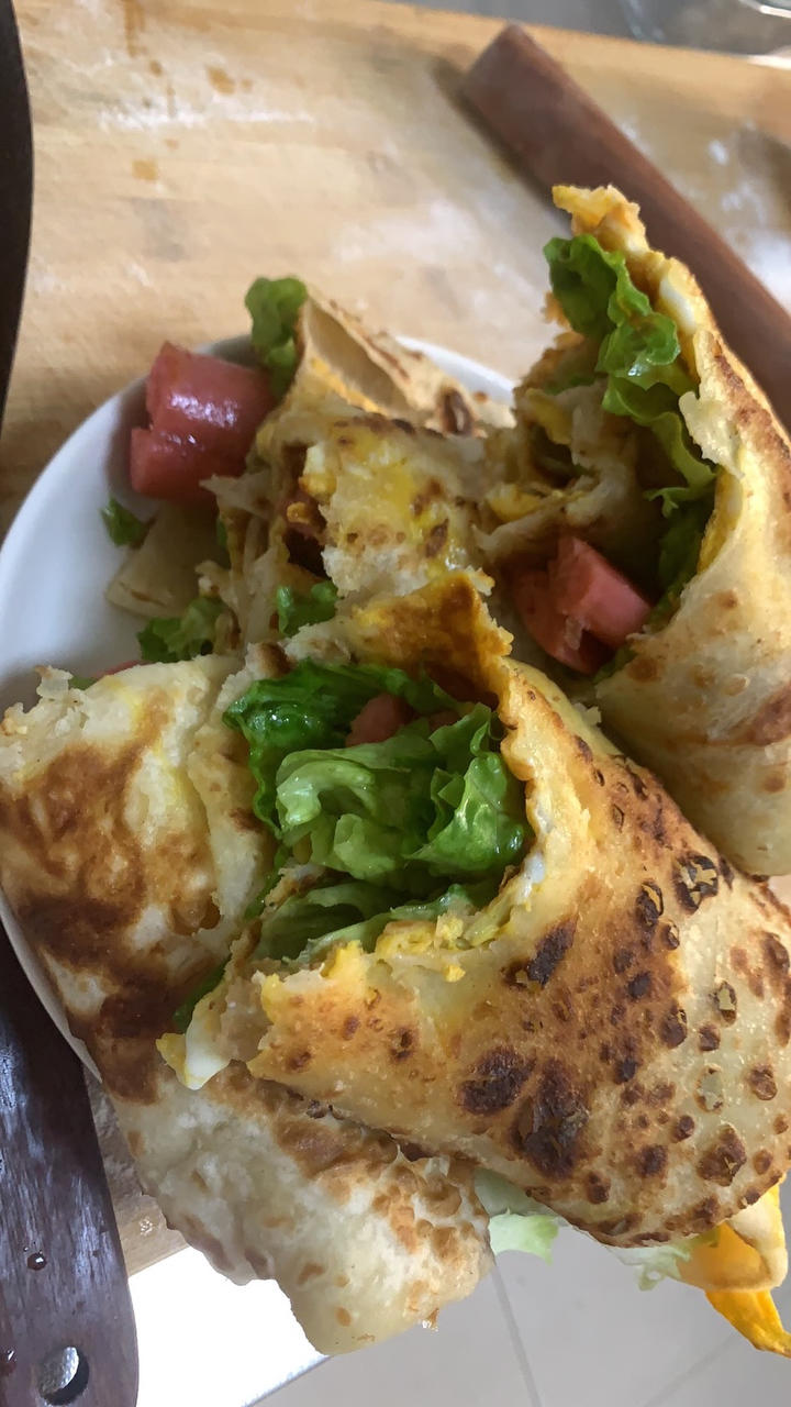 早餐摊的鸡蛋灌饼很好吃？不，我自己做的鸡蛋灌饼更好吃！