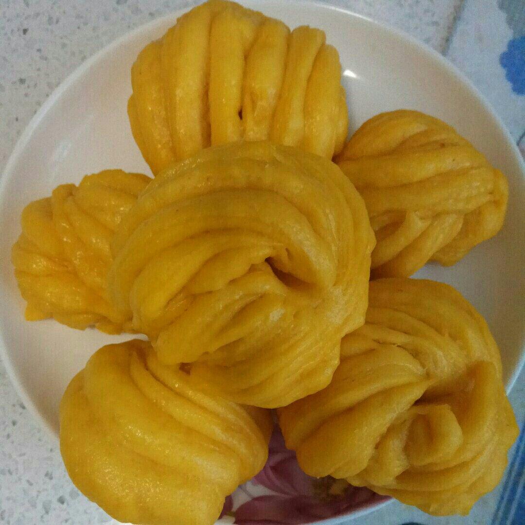 胡萝卜汁花卷馒头