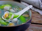 丝瓜毛豆蛤蜊汤（无油版）