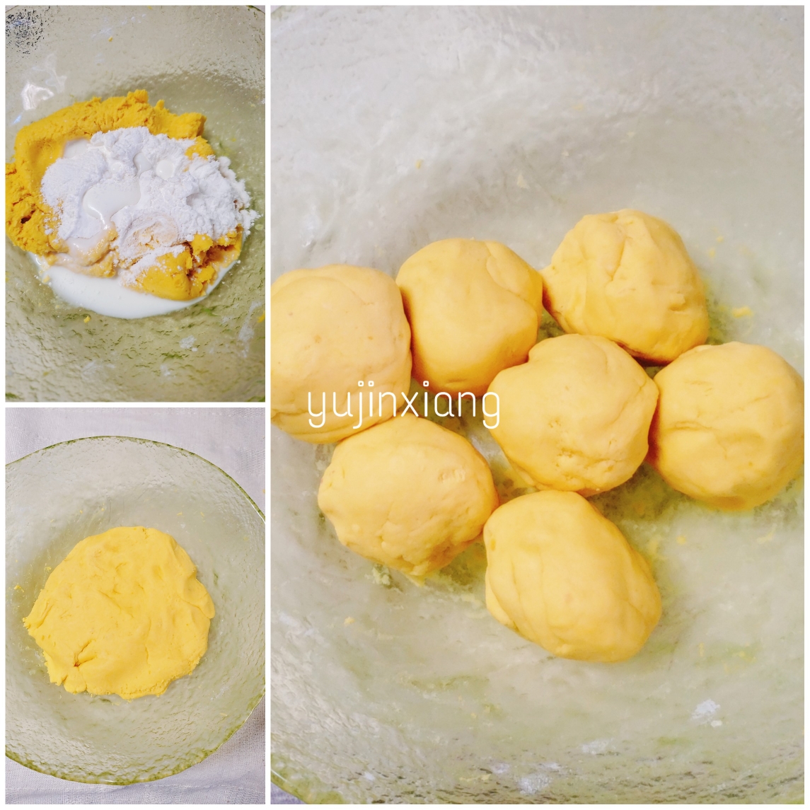 🔥吃不腻的南瓜紫薯饼（不油炸.不放糖.软糯美味）的做法 步骤2