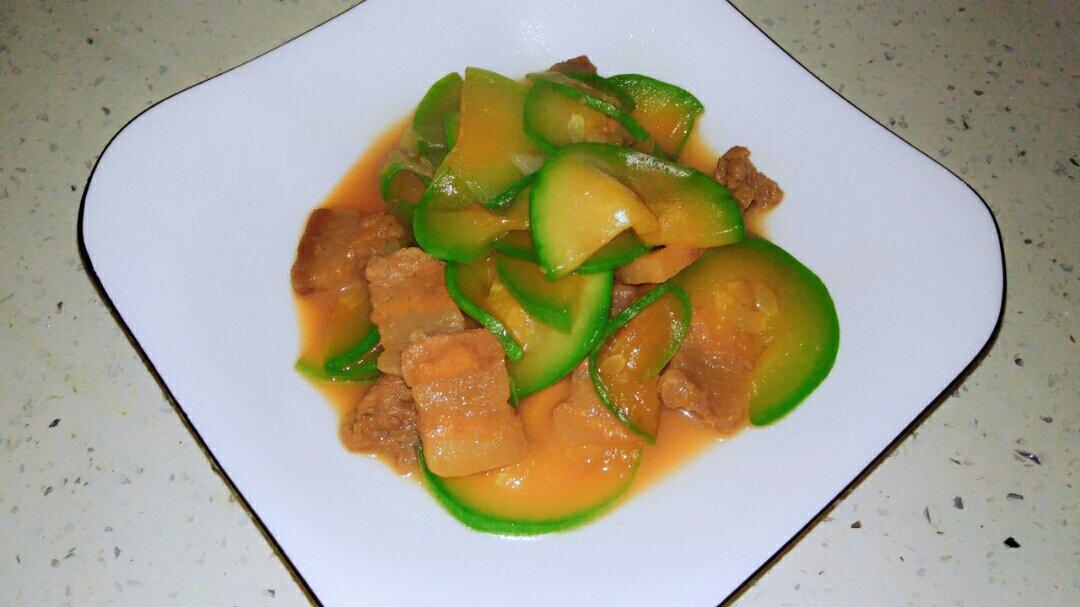 西葫芦炒肉片