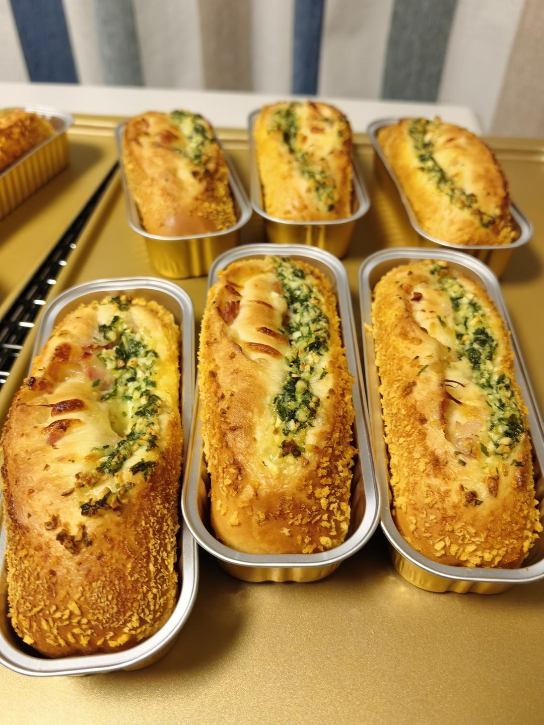 蒜香培根小面包