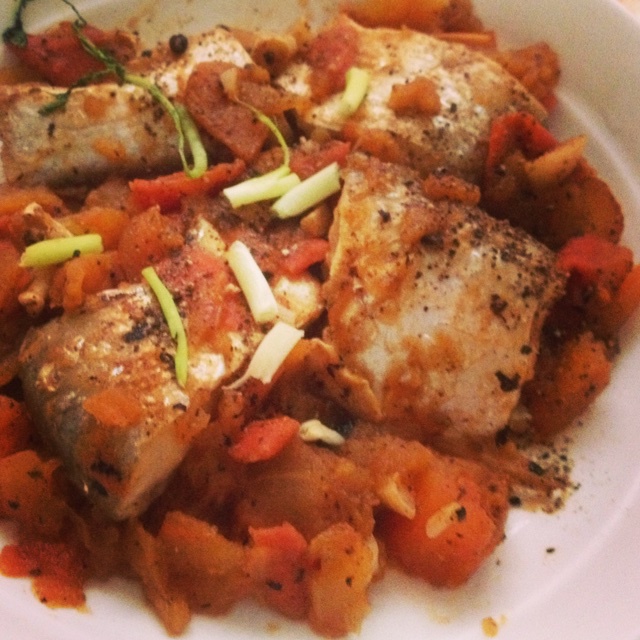 番茄炖鲅鱼（马鲛鱼）