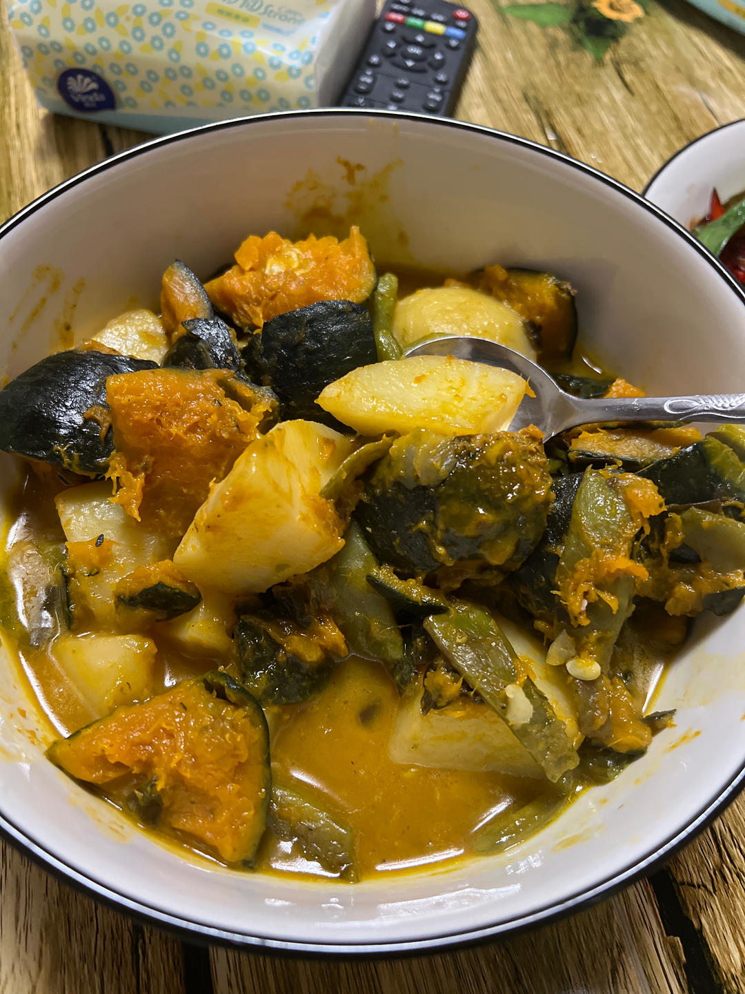 南瓜土豆炖豆角