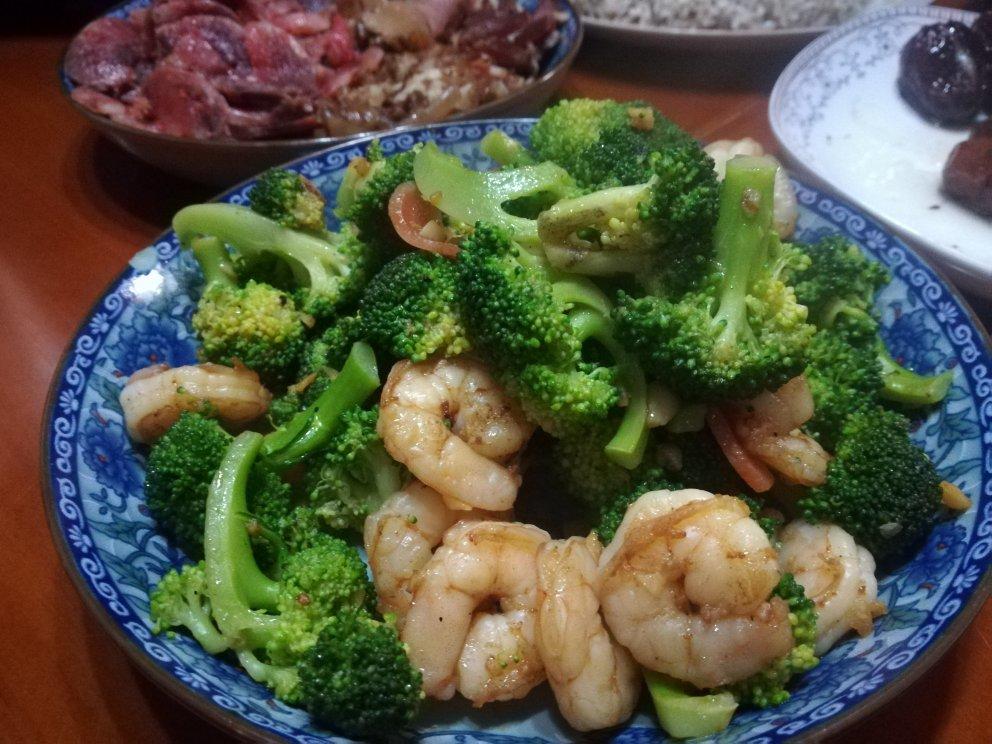 清炒芦笋虾仁