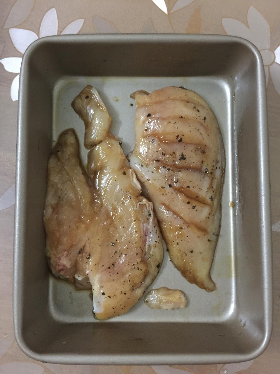 无油低脂烤鸡胸肉（减肥版）