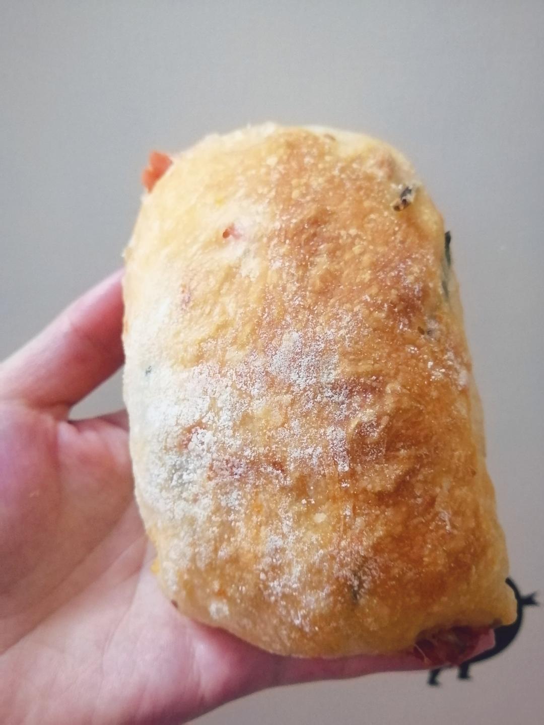 【ciabatta】家庭版恰巴塔，软乎乎的拖鞋面包