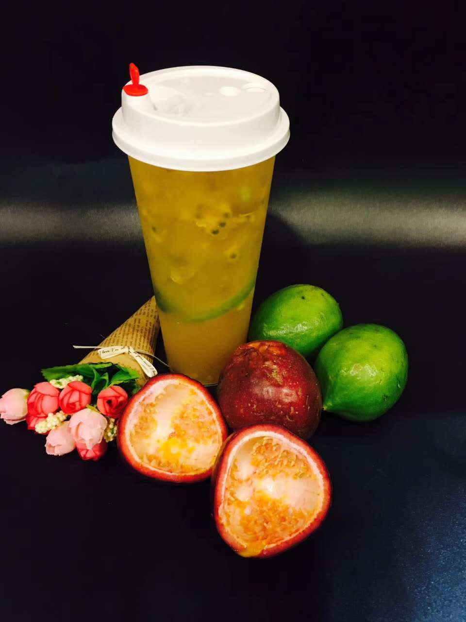 新鲜果奶百香果多多,誉世晨饮品学校制作的做法