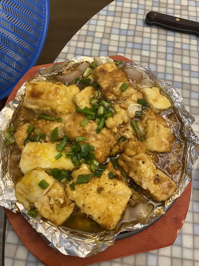 铁板日本豆腐——滋滋响的美味